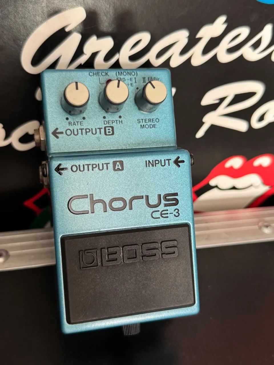Pedal Boss CE-3 Chorus- Taiwan Green Label  + Plate
