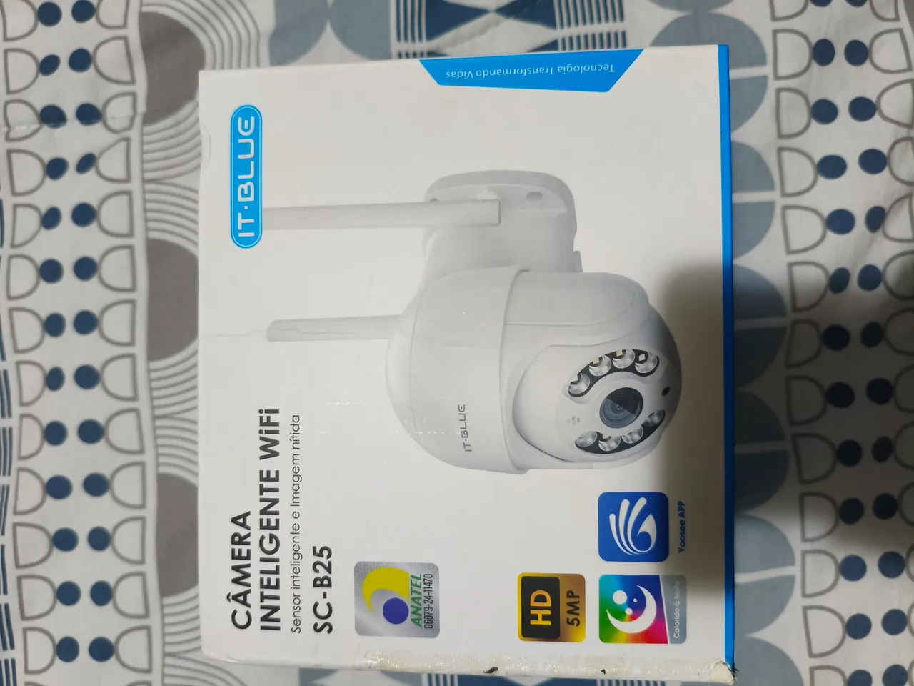 Câmera Inteligente Wi-fi externa, Sensor Inteligente, Imagem Nítida
