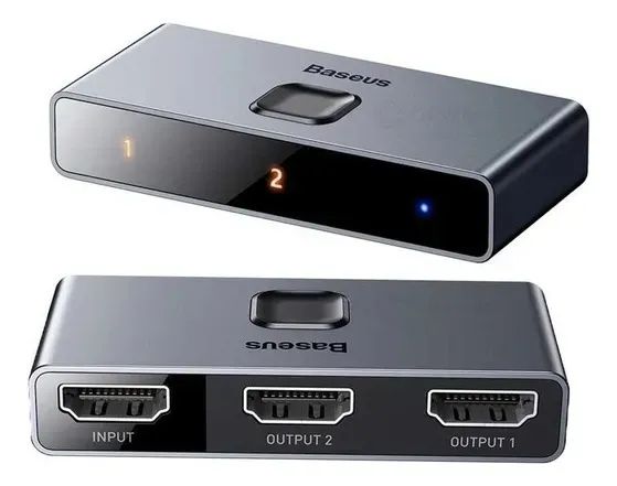Hub Matrix Hdmi 2.0 4k 60hz Com Seletor Baseus - Foto 2