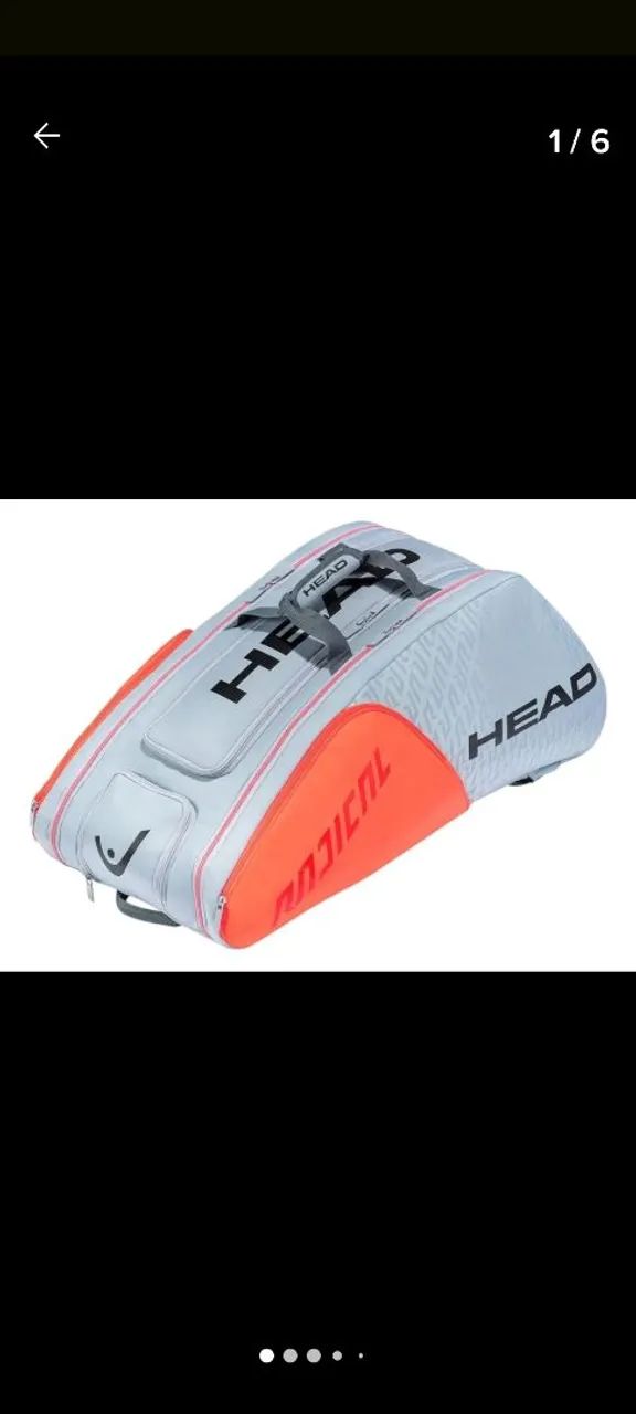 Raqueteira Tripla Head 12R compartimento térmico compartimento tênis separado nova zero  - Foto 3