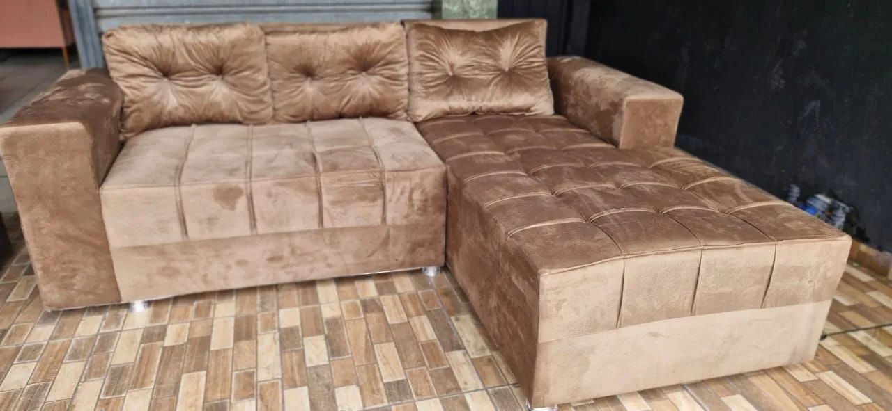 Sofás chaise com puff  - Foto 4