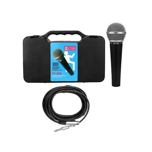 Microfone CSR HT58A Dinâmico Vocal Profissional 