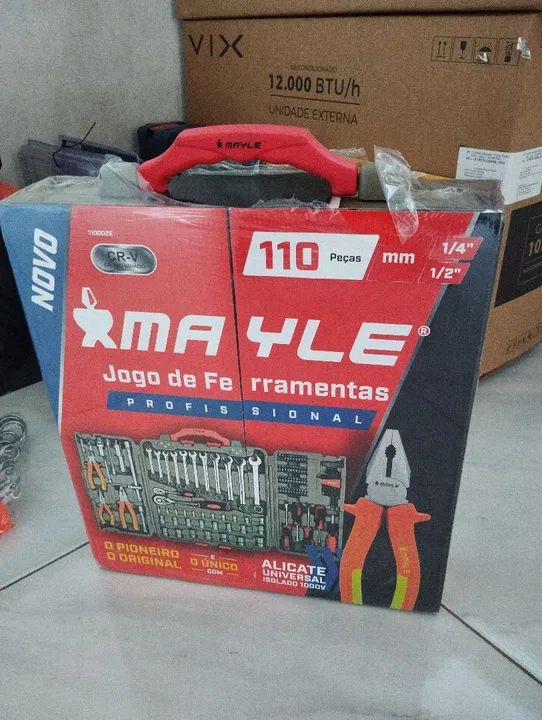 Jogo de Ferramentas 110 Peças Mayle Profissional