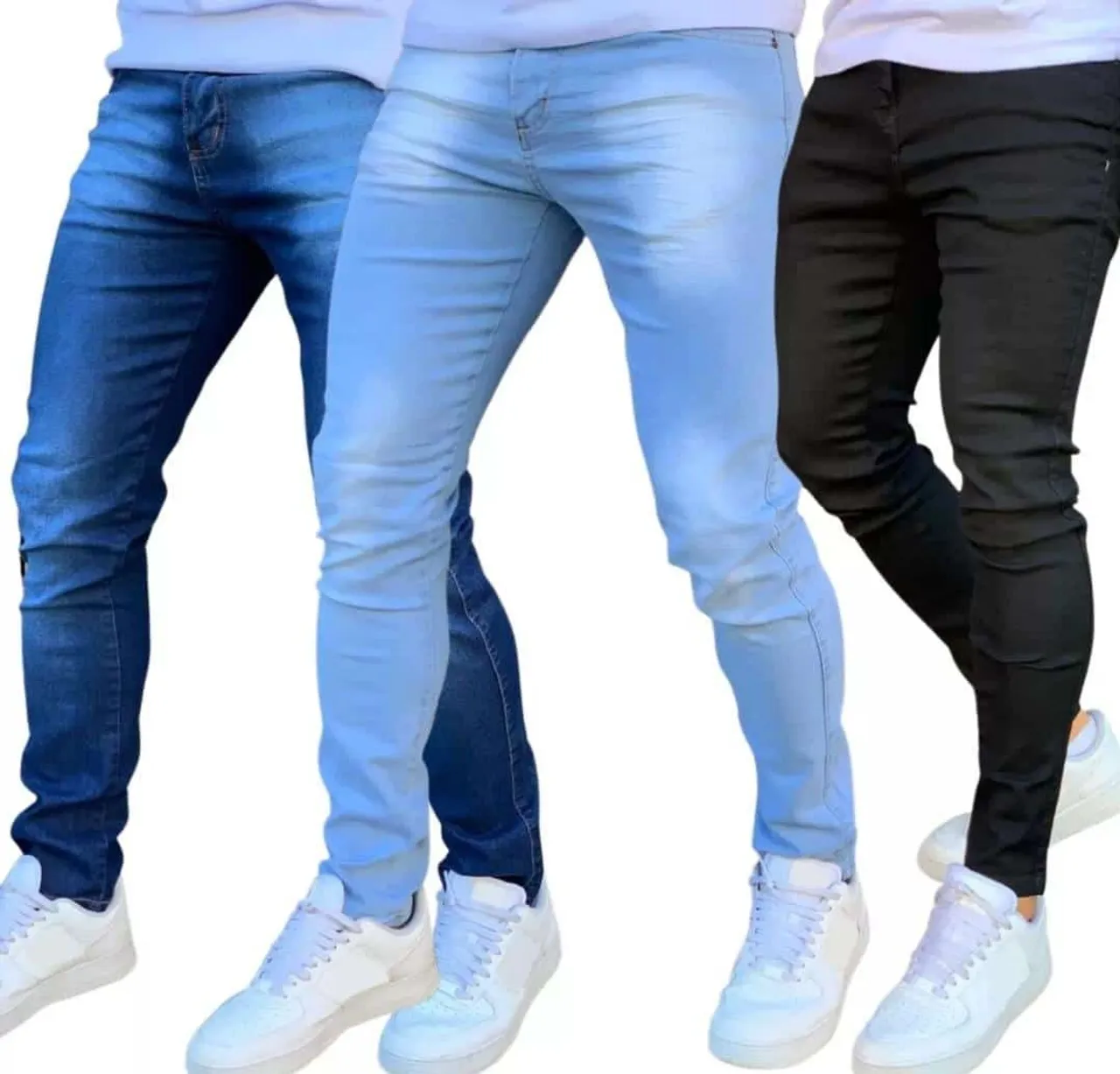 Calças Jeans Masculinas - 3 Cores