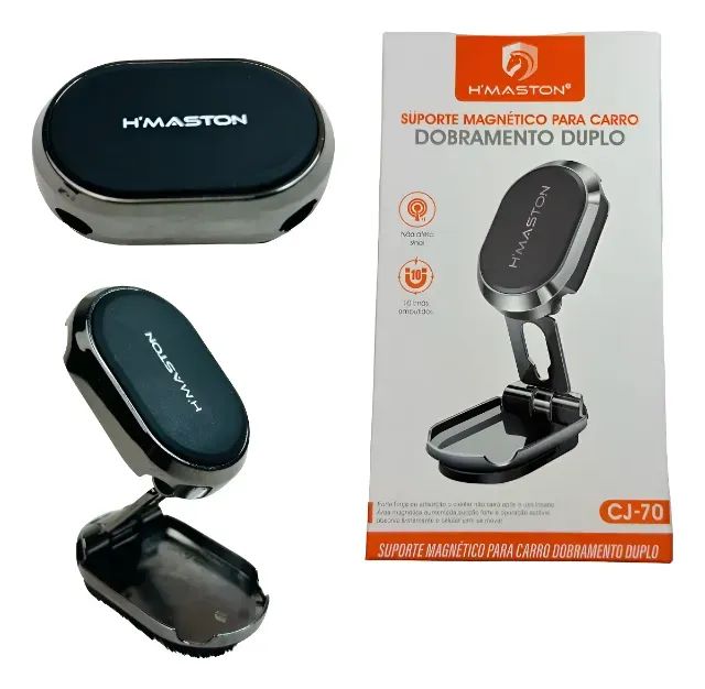 Suporte Para Celular Carro Magnetico 10 Imas H Maston Cj-70