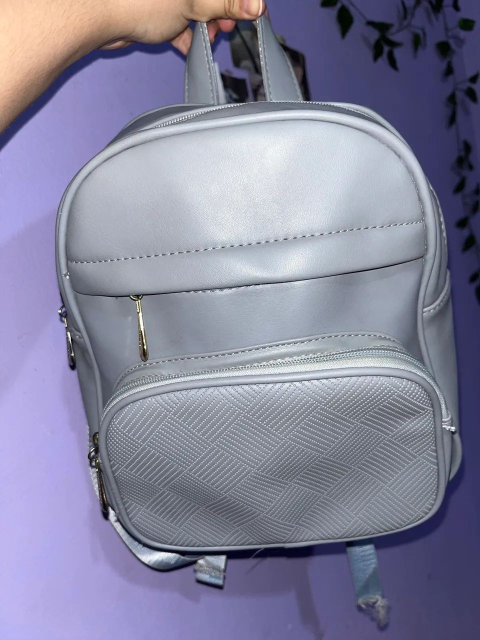 Mochila azul clara média Bolsas, malas e mochilas Prainha