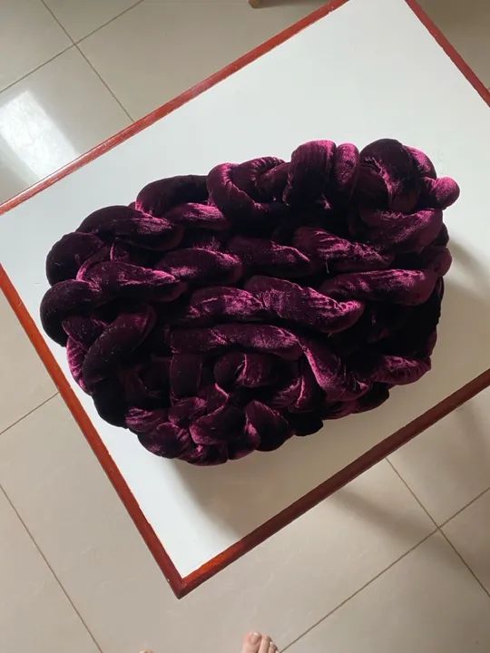 Bolsa ZARA em veludo vinho - Foto 2