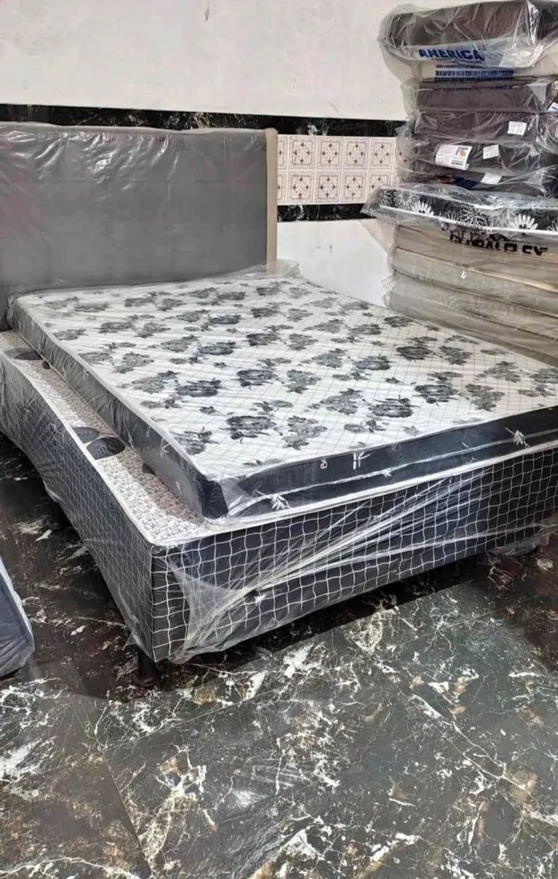Cama Box Casal + Colchão 