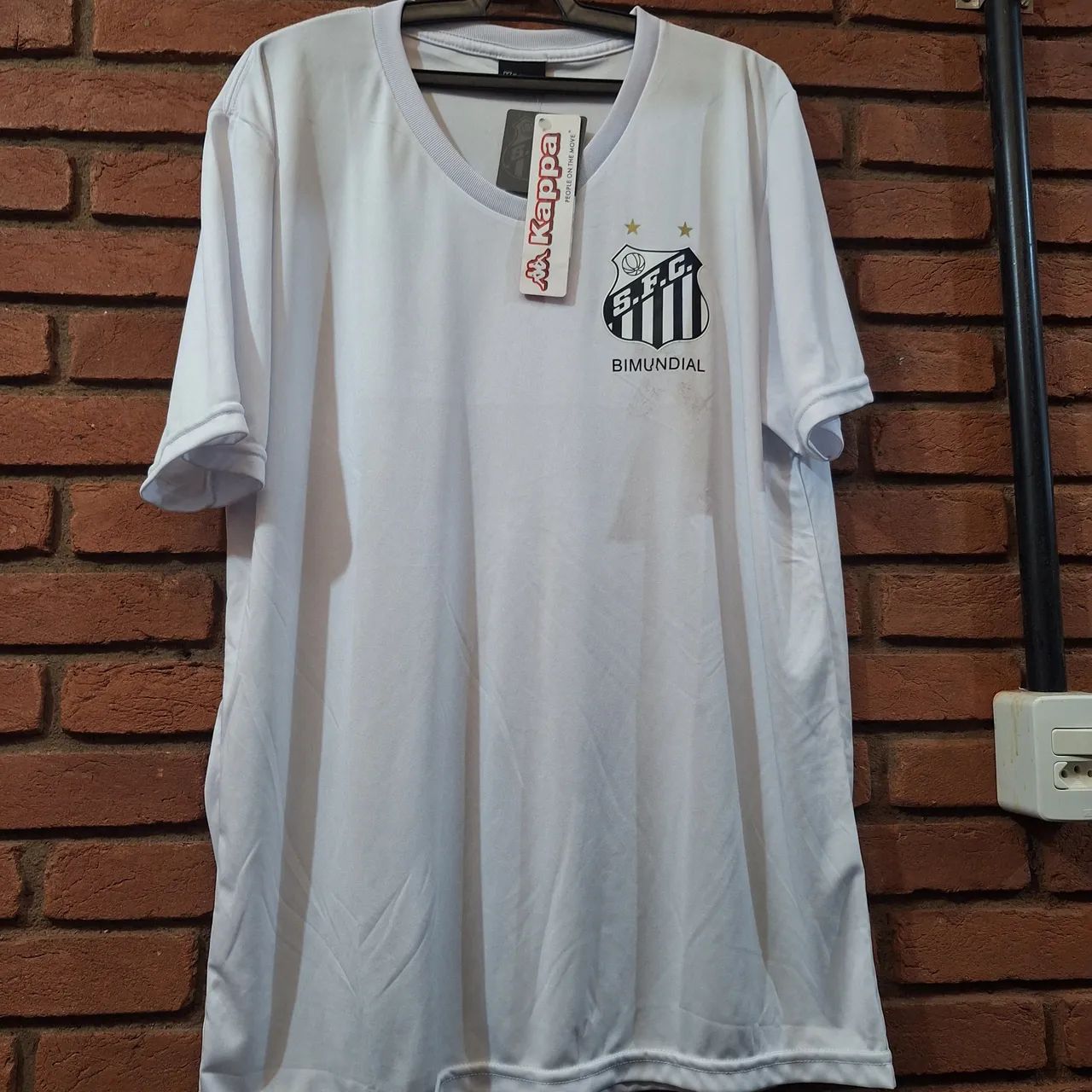 Camisa Santos FC kappa - desgaste simbolo