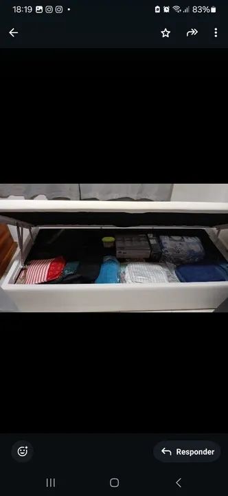 Cama Box Solteiro com baú e colchão da Ortobom - Foto 2