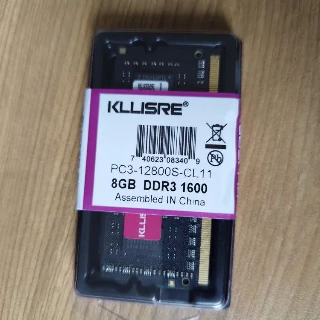 Memória DDR3 8gb Kllisre 1600mhz Para Notebook