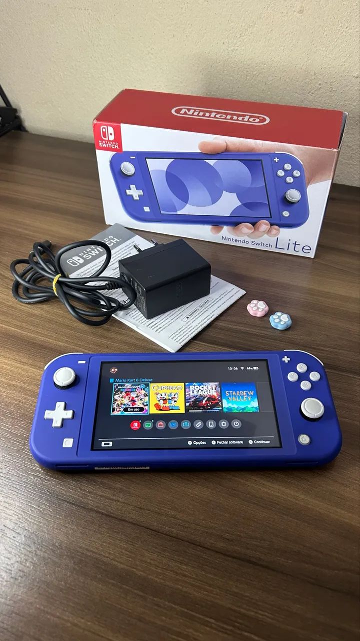 Nintendo Switch Lite na Garantia + Cartão de 256GB - Consoles de