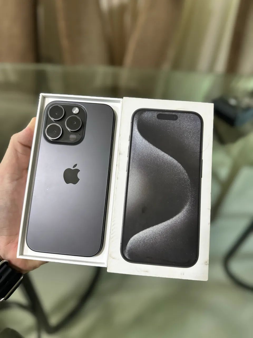 iPhone 15 Pro 256gb Black Titanium - Caixa original - Celulares e
