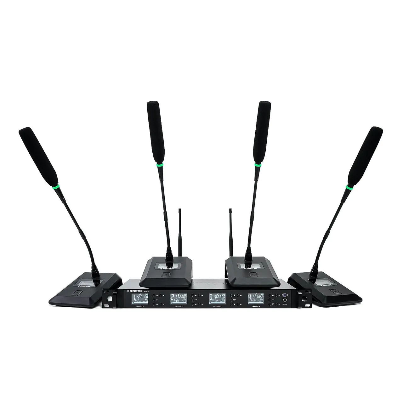 Sistema de Microfone Sem Fio Gooseneck para Conferências Phenyx Pro PTC-4<br> - Foto 2