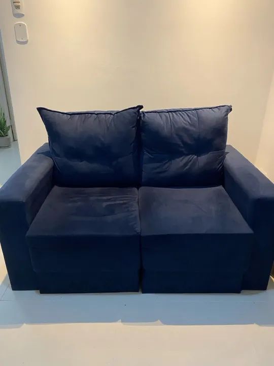 Sofá de Canto Azul - Conforto e Estilo - Foto 2