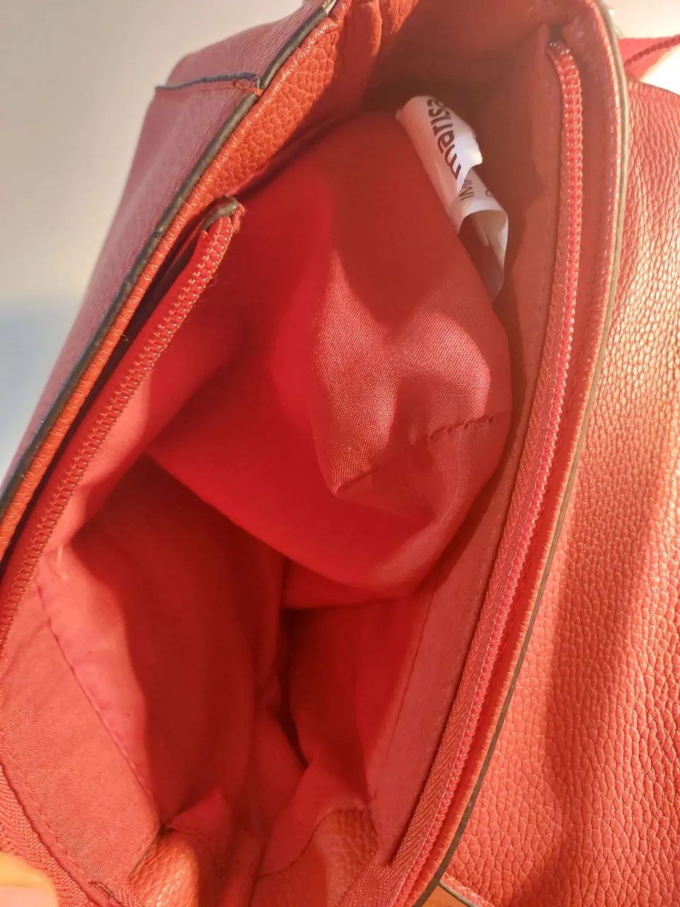 Bolsa de ombro vermelha marisa elegante - Foto 3