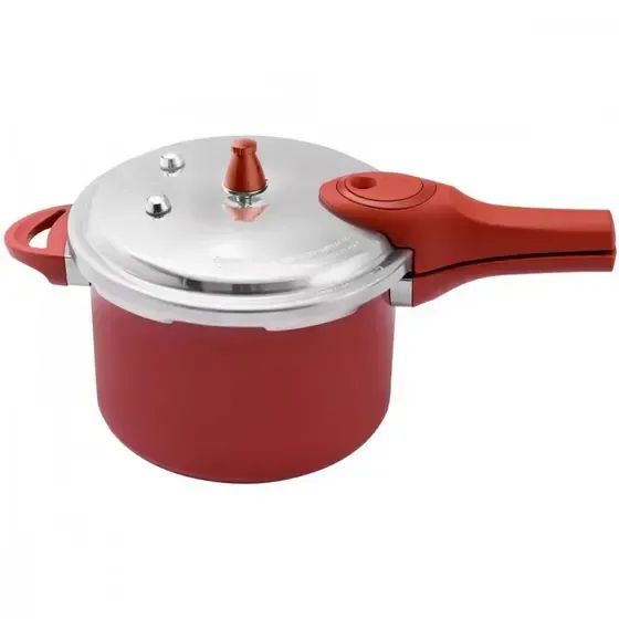 Panela De Pressão Brinox 4,2L Ceramic Life Com Indução Pressure Cmn Vermelha 4952/102 - Foto 4