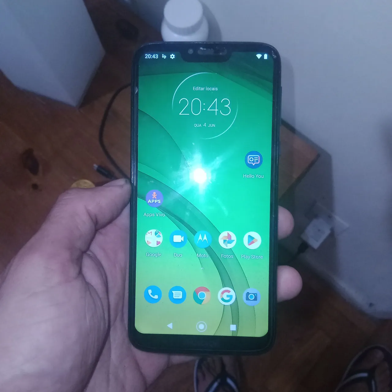 Motorola G7 funcionando perfeitamente