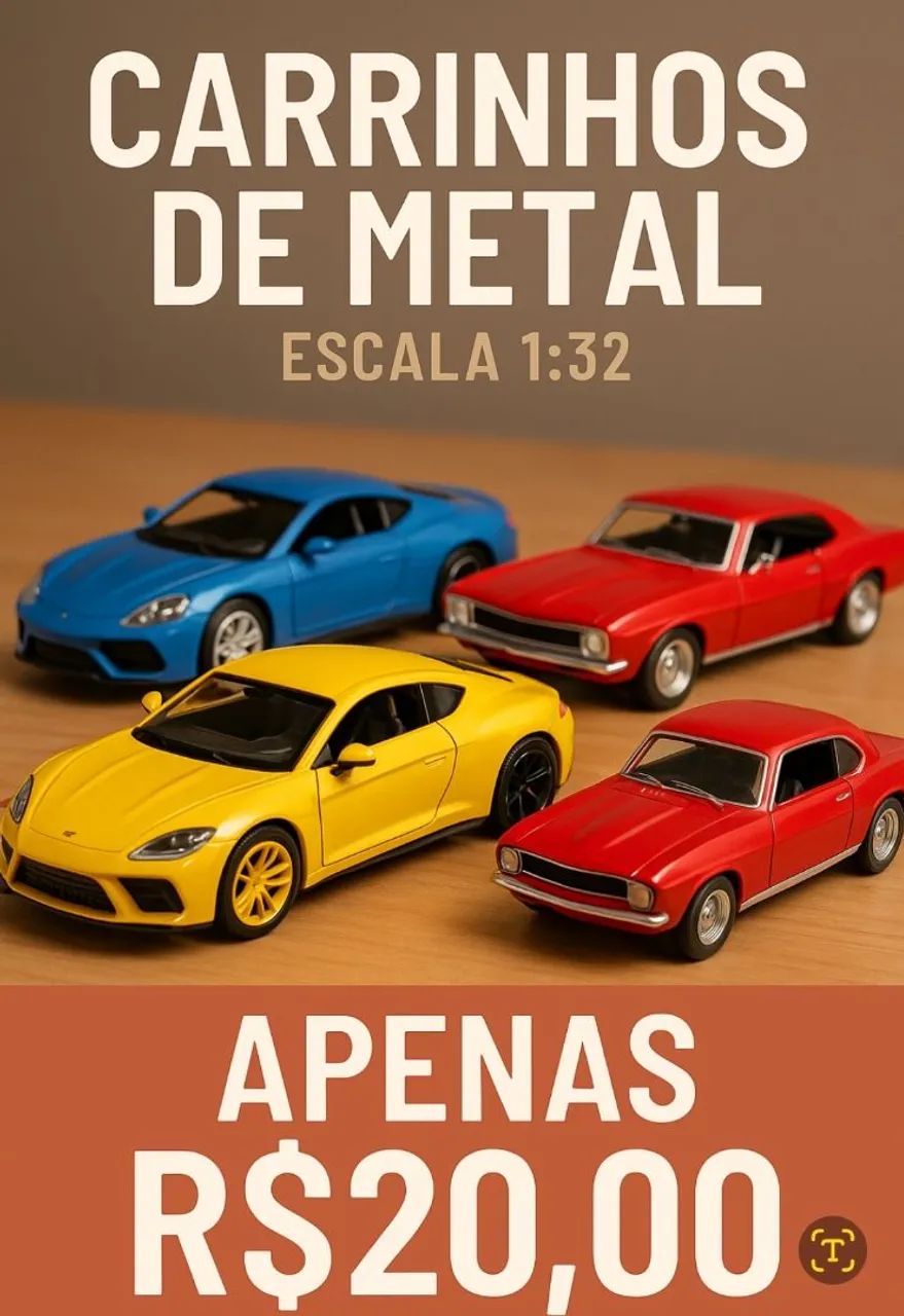 Miniaturas de carros de metal 