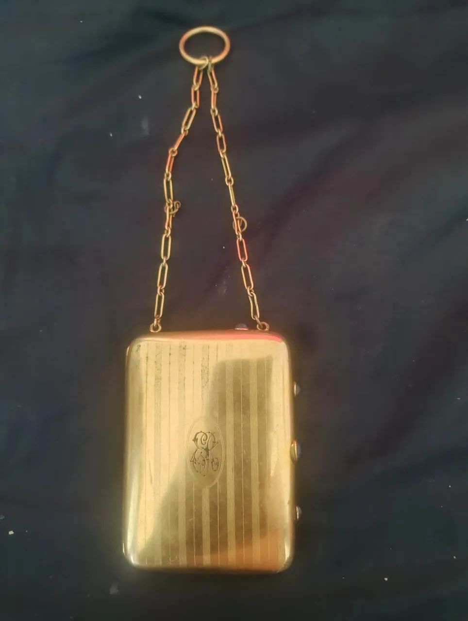 Bolsa inglesa ART DECO. Plaquê 