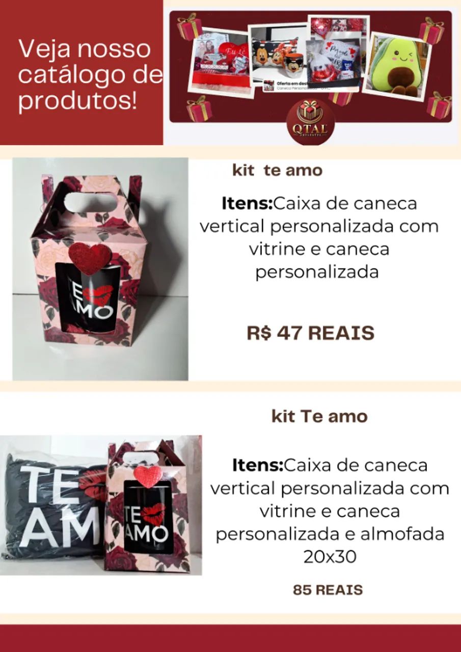 PRESENTES CESTAS KITS PERSNALIZADOS 