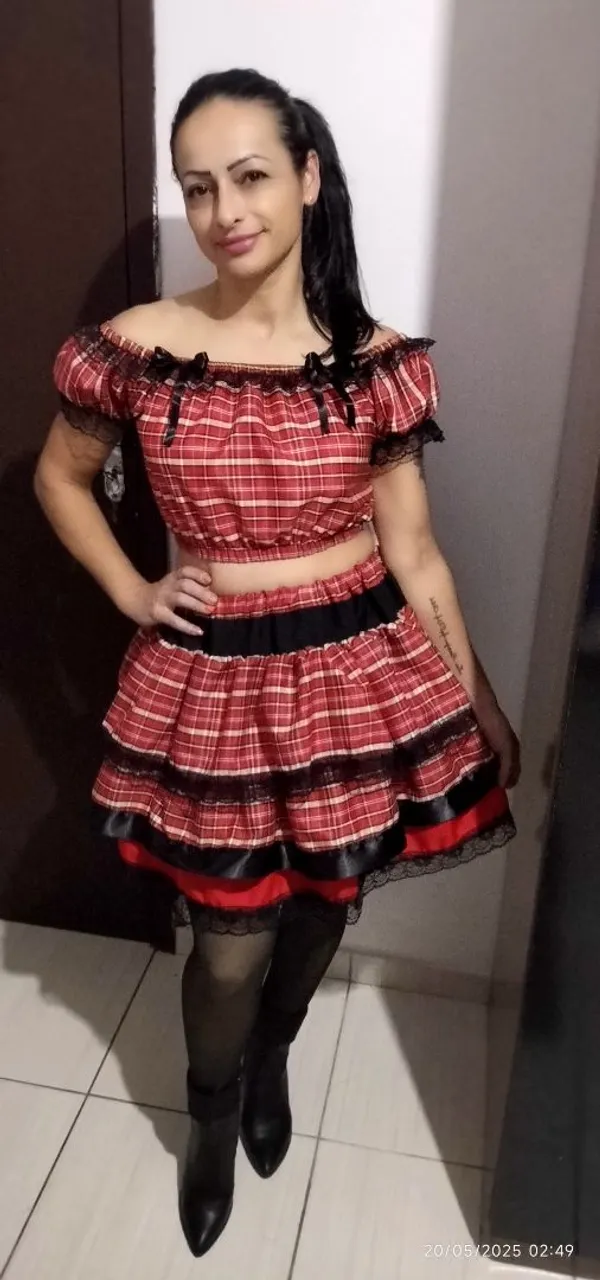 Roupa junina Conjunto Xadrez Festa Junina