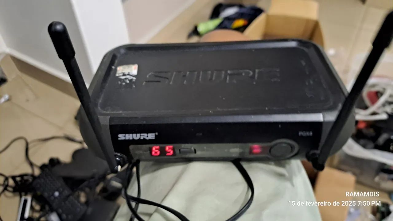 Base Microfone sem fio Shure