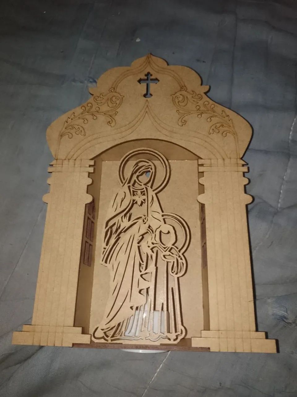 Capela de oração em MDF de Led com Maria Passa na Frente*nova*!