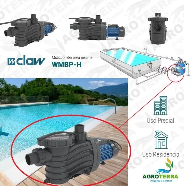Bomba para Piscina 1/2CV Claw - Qualidade e Performance que Você Confia - Foto 3