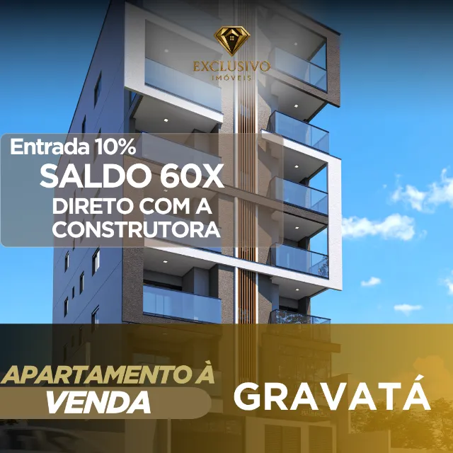 Apartamento na Quadra Mar no bairro Gravatá. Oportunidade unica. 639 Mil. Aceita carro.