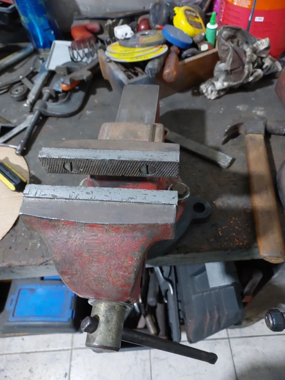 Morsa Somar N°5 antiga com base giratórias - Foto 3