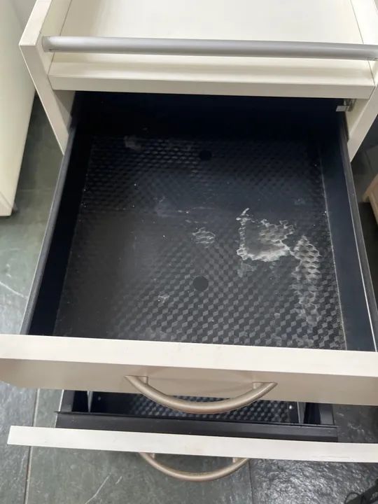 Gaveteiro de Escritório 2 Gavetas Branco - Foto 3