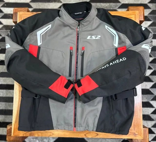 Jaqueta Ls2 Gallant Cinza/vermelho Tam 5xl Peças para motos