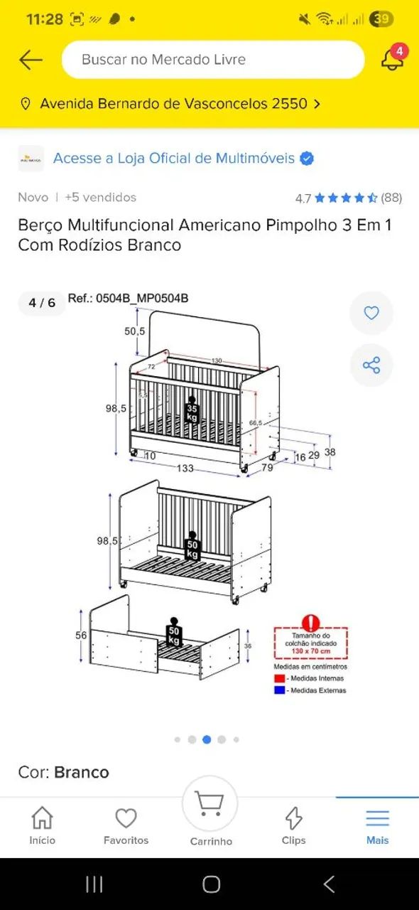 Berço 3 em 1 - Foto 2