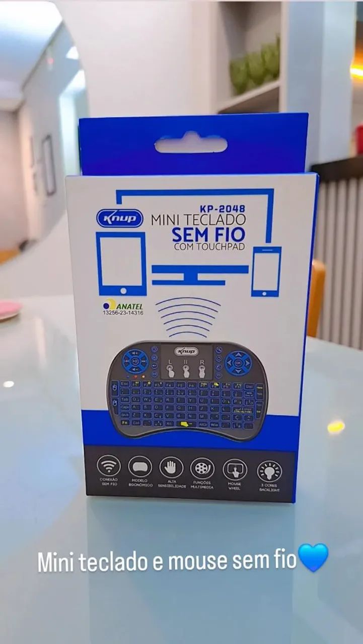 Mini teclado e mouse 