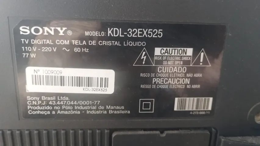 Tv Sony Bravia KDL-32EX525 com defeito na tela. - Foto 4