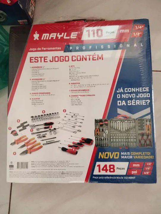 Jogo de Ferramentas 110 Peças Mayle Profissional - Foto 4
