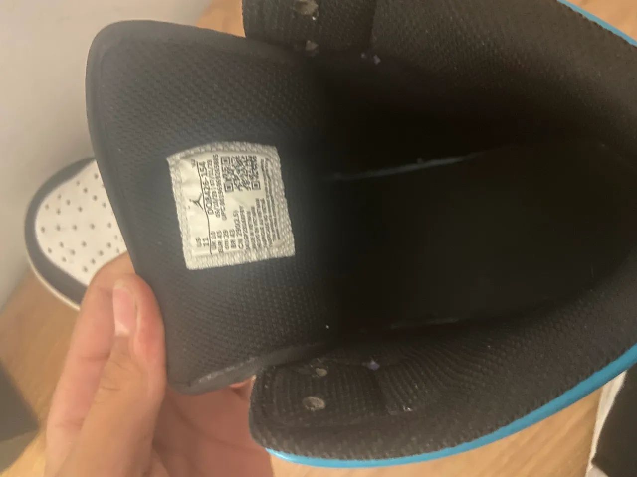 Air Jordan 1 Mid Original 43 Azul e Roxo usado - Foto 2