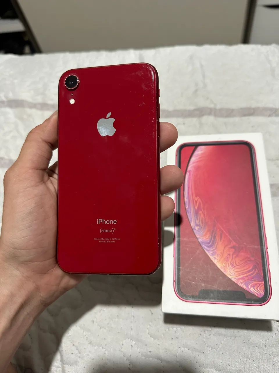 iPhone XR レッド iPhone XR Apple 64GB PRODUCT(RED), Tela de 6.1”, | Casas Bahia