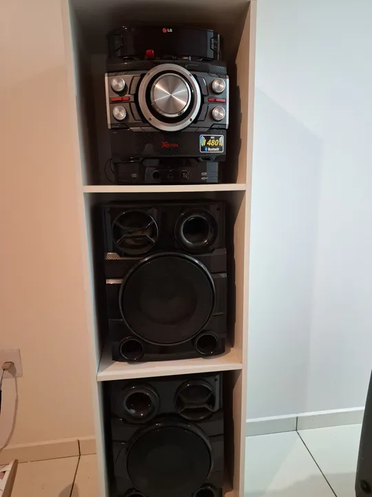 Som LG XBOOM com Bluetooth e 480W de Potência