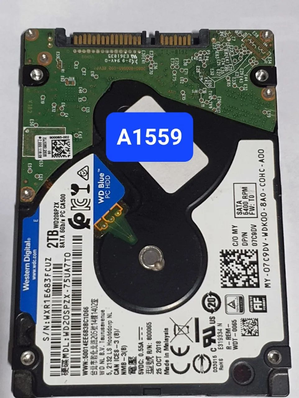 Placa 2 Tb Wd20spzx-75ua7to - Cod: A1559