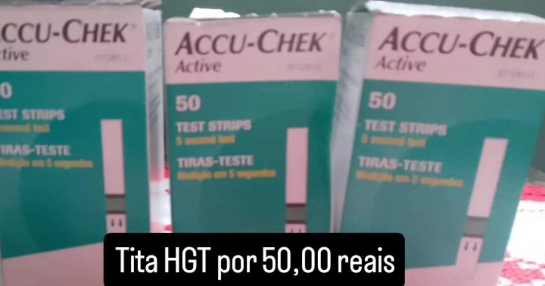 Tiras de Teste Accu-Chek Active por 50,00 reais