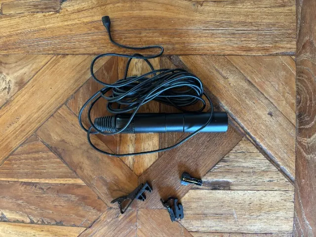 Microfone lavalier profissional AKG 417 PP com adaptador XLR macho