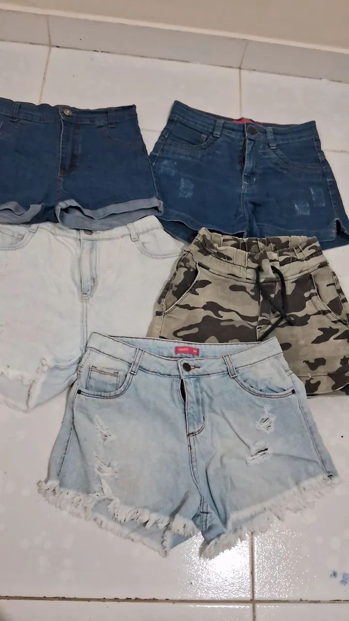 Shorts Jeans Sortidos - Feminino