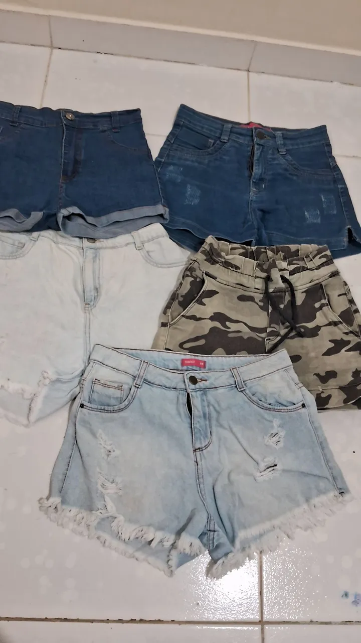 Shorts Jeans Sortidos - Feminino