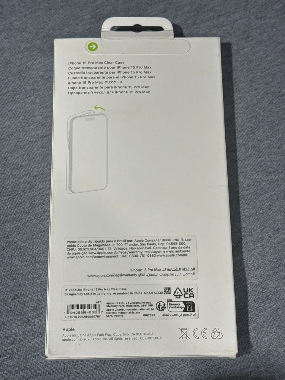 [novo] Capa Transparente Apple (Clear Case) MagSafe iPhone 15 Pro Max Original - Foto 2