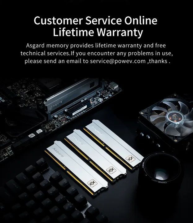 Memória DDR4 32gb Asgard Nova 2x16gb 3200mhz lacradas - Foto 4