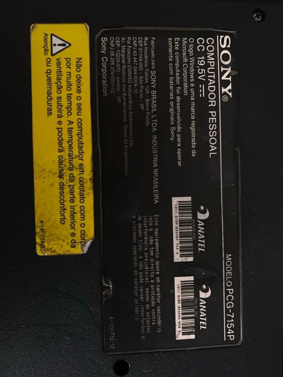 Sony Vaio PCG-7154P - 15,4? - funcionando.  - Foto 2