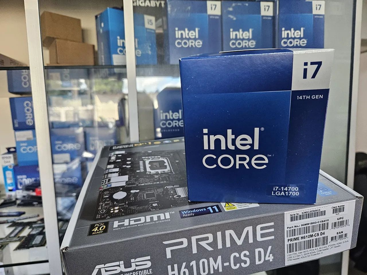 kit pc gamer i7 14700 asus prime h610 novo