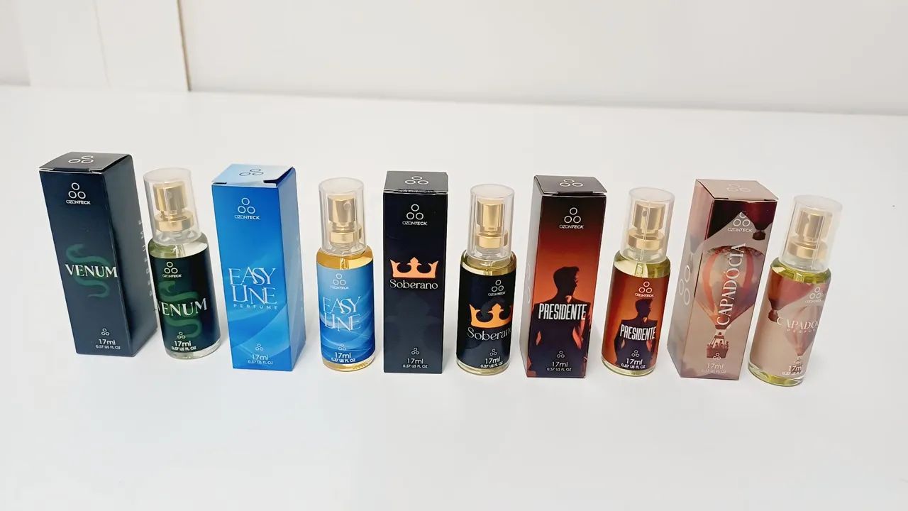 Perfumes de Bolso 17 Ml Ozonteck - Beleza e Cuidados Pessoais
